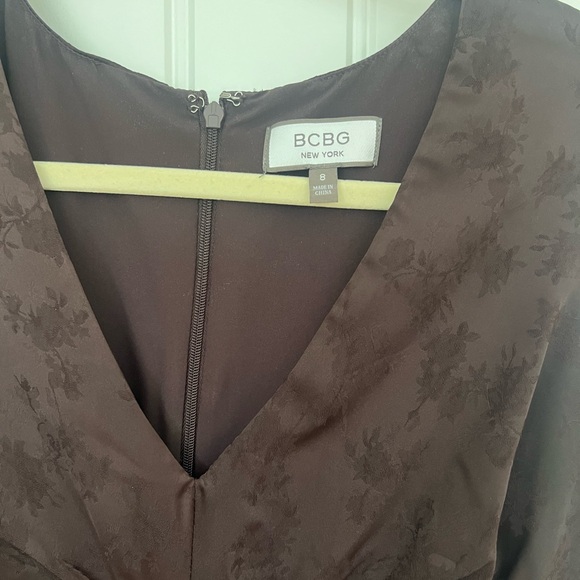 BCBG Deep Brown Midi Dress - Picture 2 of 3